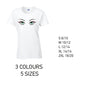 LT32 Green Eyes Ladies Cotton T-Shirt 5 sizes 3 Colours Available Latex printed