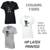 LT33 Guitar Girl Ladies Cotton T-Shirt 5 sizes 3 Colours Available Latex printed
