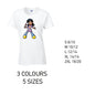 LT38 Singer Ladies Cotton T-Shirt 5 sizes 3 Colours Available Latex printed