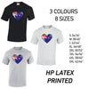 MT03 Austraila Heart Mens Cotton T-Shirt 8 sizes 3 Colours Available Latex printed