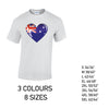 MT03 Austraila Heart Mens Cotton T-Shirt 8 sizes 3 Colours Available Latex printed