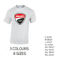 MT07 Ducati Corse Mens Cotton T-Shirt 8 sizes 3 Colours Available Latex printed