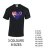 MT11 Newzeland Heart Mens Cotton T-Shirt 8 sizes 3 Colours Available Latex printed