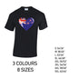 MT11 Newzeland Heart Mens Cotton T-Shirt 8 sizes 3 Colours Available Latex printed
