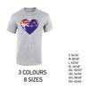 MT11 Newzeland Heart Mens Cotton T-Shirt 8 sizes 3 Colours Available Latex printed