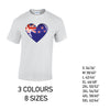 MT11 Newzeland Heart Mens Cotton T-Shirt 8 sizes 3 Colours Available Latex printed