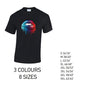MT15 Blue and Red Lips Mens Cotton T-Shirt 8 sizes 3 Colours Available Latex printed
