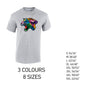 MT17 Leopard Animal Mens Cotton T-Shirt 8 sizes 3 Colours Available Latex printed