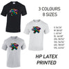 MT17 Leopard Animal Mens Cotton T-Shirt 8 sizes 3 Colours Available Latex printed