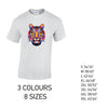 MT19 Tiger Animal Mens Cotton T-Shirt 8 sizes 3 Colours Available Latex printed