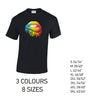 MT21 Rainbow Lips Mens Cotton T-Shirt 8 sizes 3 Colours Available Latex printed