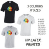 MT21 Rainbow Lips Mens Cotton T-Shirt 8 sizes 3 Colours Available Latex printed