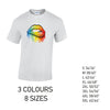 MT21 Rainbow Lips Mens Cotton T-Shirt 8 sizes 3 Colours Available Latex printed