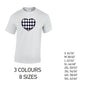MT24 Black Harley Quinn Heart Mens Cotton T-Shirt 8 sizes 3 Colours Available Latex printed
