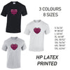 MT26 Pink Harley Quinn Heart Mens Cotton T-Shirt 8 sizes 3 Colours Available Latex printed