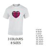 MT26 Pink Harley Quinn Heart Mens Cotton T-Shirt 8 sizes 3 Colours Available Latex printed