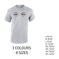 MT29 Rainbow Eyes Mens Cotton T-Shirt 8 sizes 3 Colours Available Latex printed
