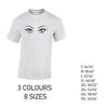 MT30 Blue Eyes Mens Cotton T-Shirt 8 sizes 3 Colours Available Latex printed