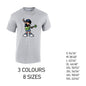 MT33 Guitar Boy Mens Cotton T-Shirt 8 sizes 3 Colours Available Latex printed