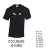 MT35 Orange Eyes Mens Cotton T-Shirt 8 sizes 3 Colours Available Latex printed