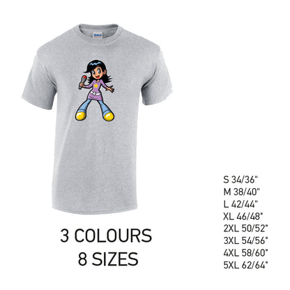 MT38 Singer Mens Cotton T-Shirt 8 sizes 3 Colours Available Latex printed