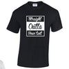NEO01135 Straight Outta (Your Text Here) Unisex Cotton T-Shirt 3 colours 8 sizes Printed