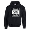 NEO01136 Straight Outta (Your Text) Mens Unisex Cotton Hoodie Black 8 sizes Printed