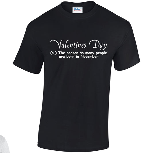 NEO01142 Valentines Day Unisex Cotton T-Shirt 3 colours 8 sizes Printed