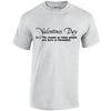 NEO01142 Valentines Day Unisex Cotton T-Shirt 3 colours 8 sizes Printed