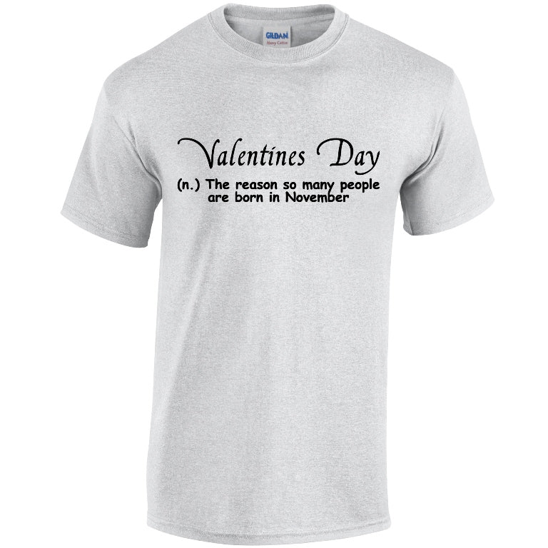 NEO01142 Valentines Day Unisex Cotton T-Shirt 3 colours 8 sizes Printed