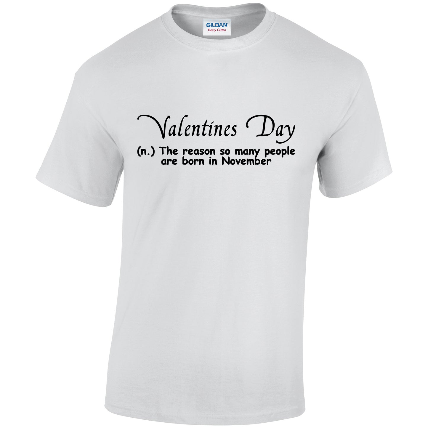 NEO01142 Valentines Day Unisex Cotton T-Shirt 3 colours 8 sizes Printed
