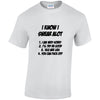 NEO01146 I Know I Swear ALot Unisex Cotton T-Shirt 3 colours 8 sizes Printed