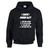 NEO01147 I Know I Swear ALot Mens Unisex Cotton Hoodie Black 8 sizes Printed