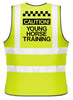 NEO00949 Adults Hi-Viz printed caution young horse training safety wear for horse riding