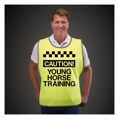 NEO00949T Adults Hi-Viz Tabards printed caution young horse training safety wear for horse riding