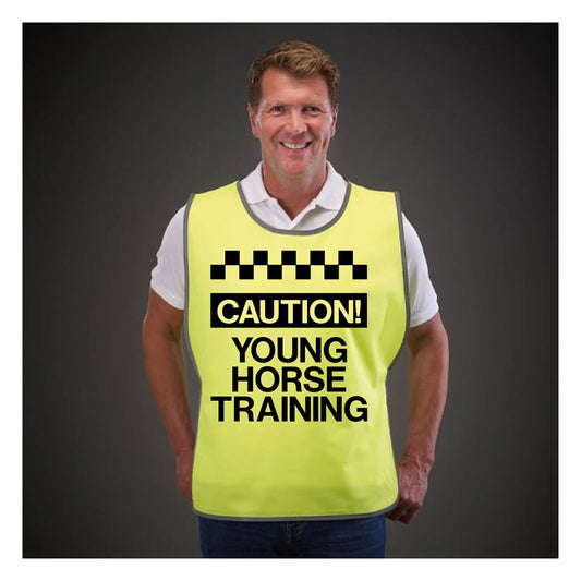 NEO00949T Adults Hi-Viz Tabards printed caution young horse training safety wear for horse riding