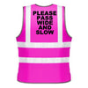 NEO00952K Kids Hi-Viz printed please pass wide and slow safety wear for horse riding