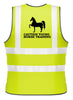 NEO00954 Adults Hi-Viz printed caution young horse training safety wear for horse riding