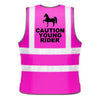 NEO00958 Kids Hi-Viz printed caution young rider safety wear for horse riding