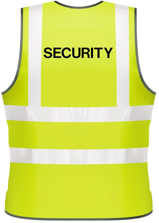 NEO00965 Adults Hi-Vi Printed Security Visibility Safety Wear Steward PPE