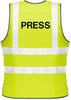NEO00966 Adults Hi-Viz Printed Press Safety Wear PPE