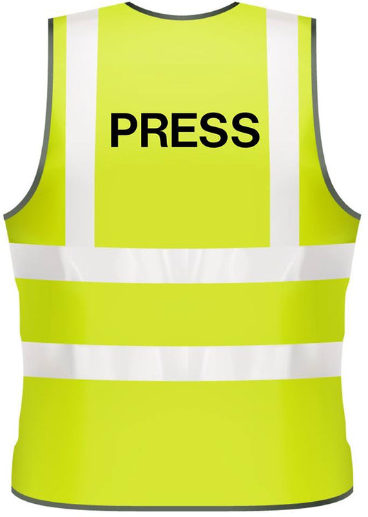 NEO00966 Adults Hi-Viz Printed Press Safety Wear PPE