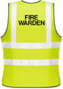 NEO00967 Adults Hi-Viz Printed Fire Warden Visibility Safety Wear PPE