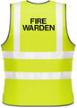 NEO00967 Adults Hi-Viz Printed Fire Warden Visibility Safety Wear PPE