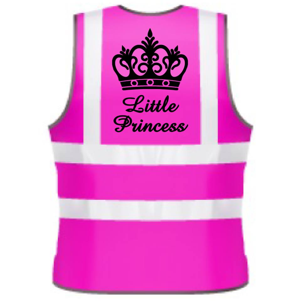 NEO00973K Kids Hi-Viz printed Little Princess safety wear Kids