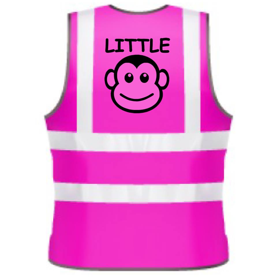 NEO00974K Kids Hi-Viz printed Little Monkey safety wear Kids