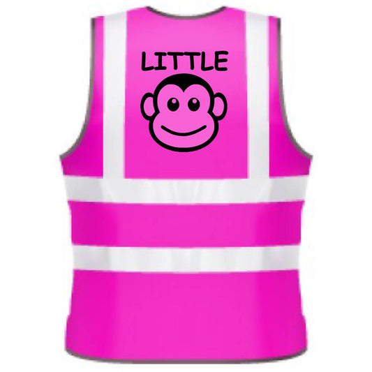 NEO00974K Kids Hi-Viz printed Little Monkey safety wear Kids