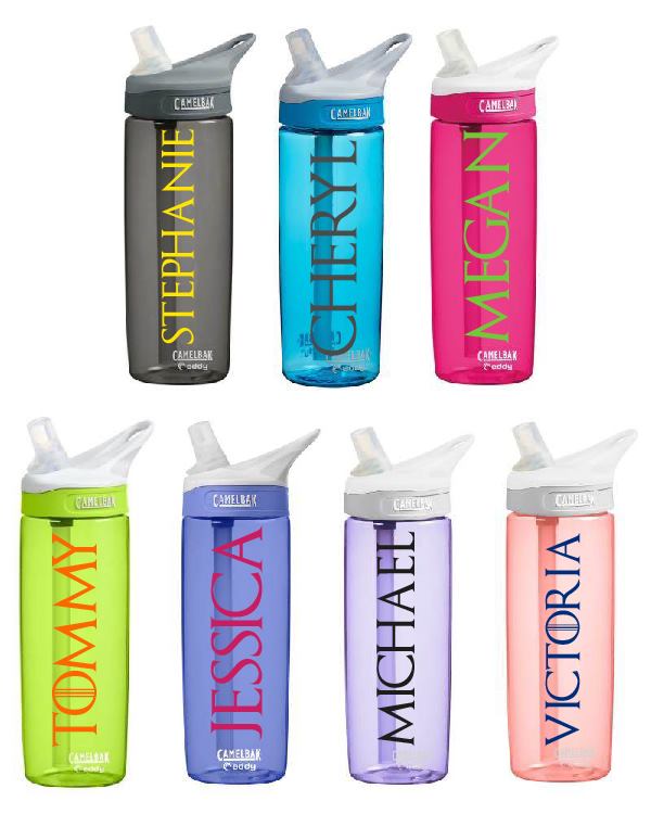 NEO01206 Personalised Name Stickers for Drinks Bottle x 2 - Game of Thrones Style Water