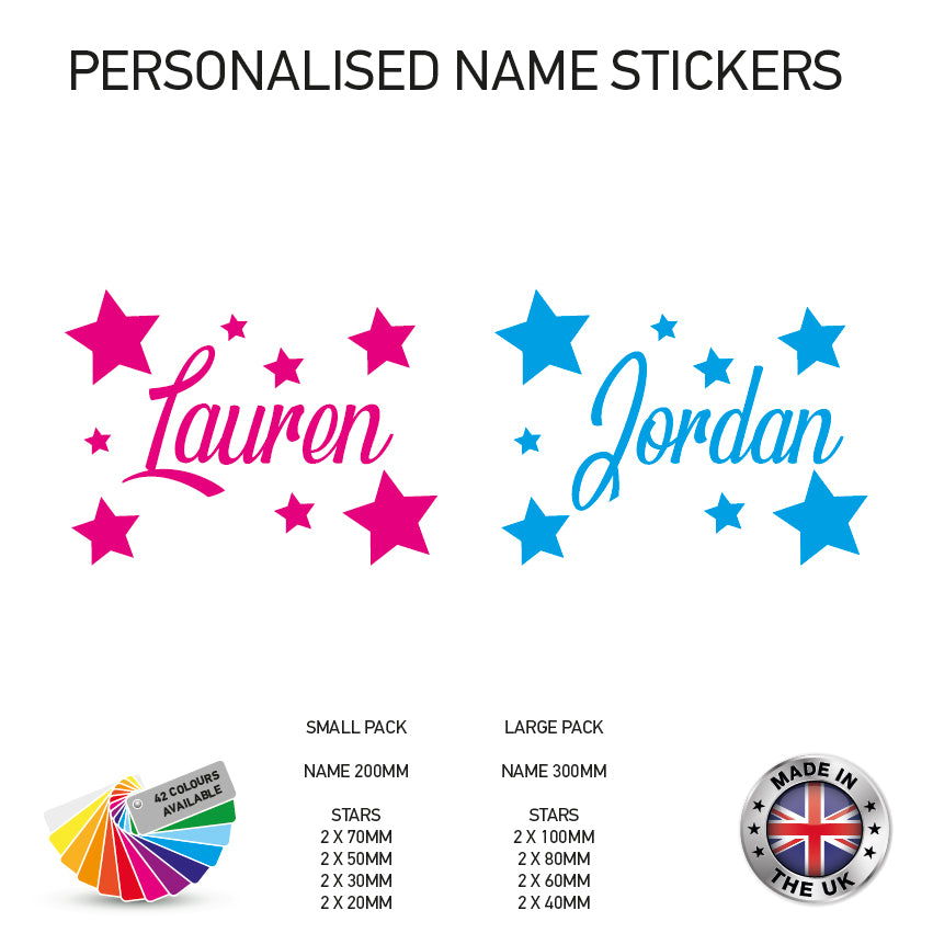 NS06-11 Personalised Name Wall Stickers
