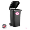 BIN04 Wheelie Bin x4 Custom Number and Street Name Oval Stickers 170mm x 120m